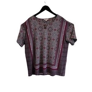 CB short sleeve blouse 1X plus size